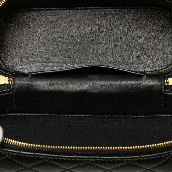 Saint Laurent Gaby Vanity Bag Shoulder Black Leather - Picture 6 of 9